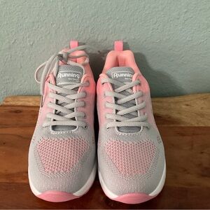 Women's Pink and Gray Running Shoes